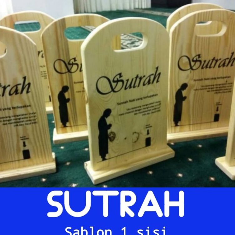 Jual Super Obral Sutrah Solat Sablon 1 Sisi Sutroh Pembatas Sholat ...