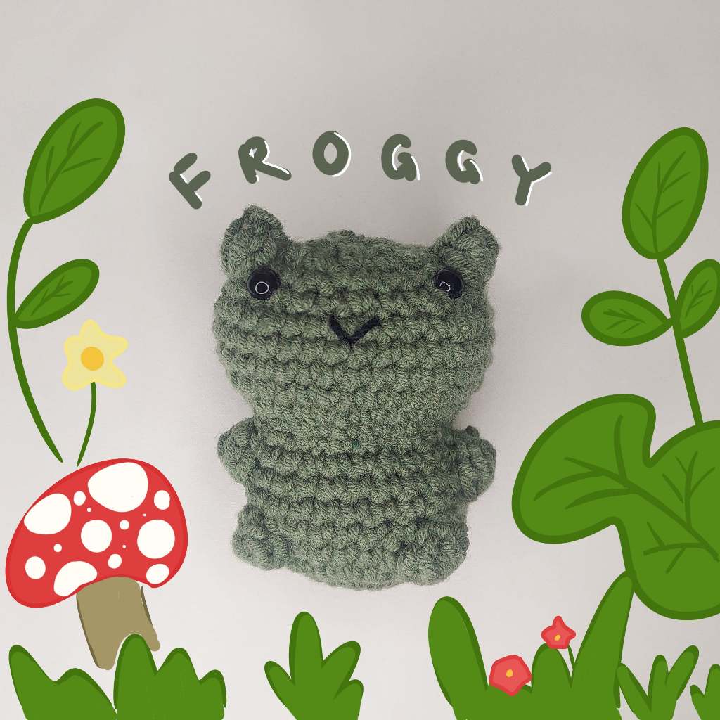Jual frog kodok amigurumi / boneka rajut / crochet / keychain ...