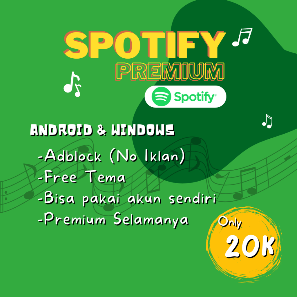 Jual Spotify Premium Selamanya untuk WIndows dan Android Shopee Indonesia