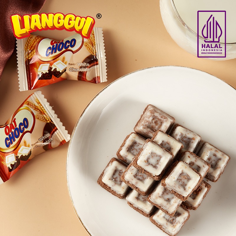 Jual [HALAL] LIANGGUI Oatmeal Rasa Cokelat Oatmeal Dan Cokelat Putih ...