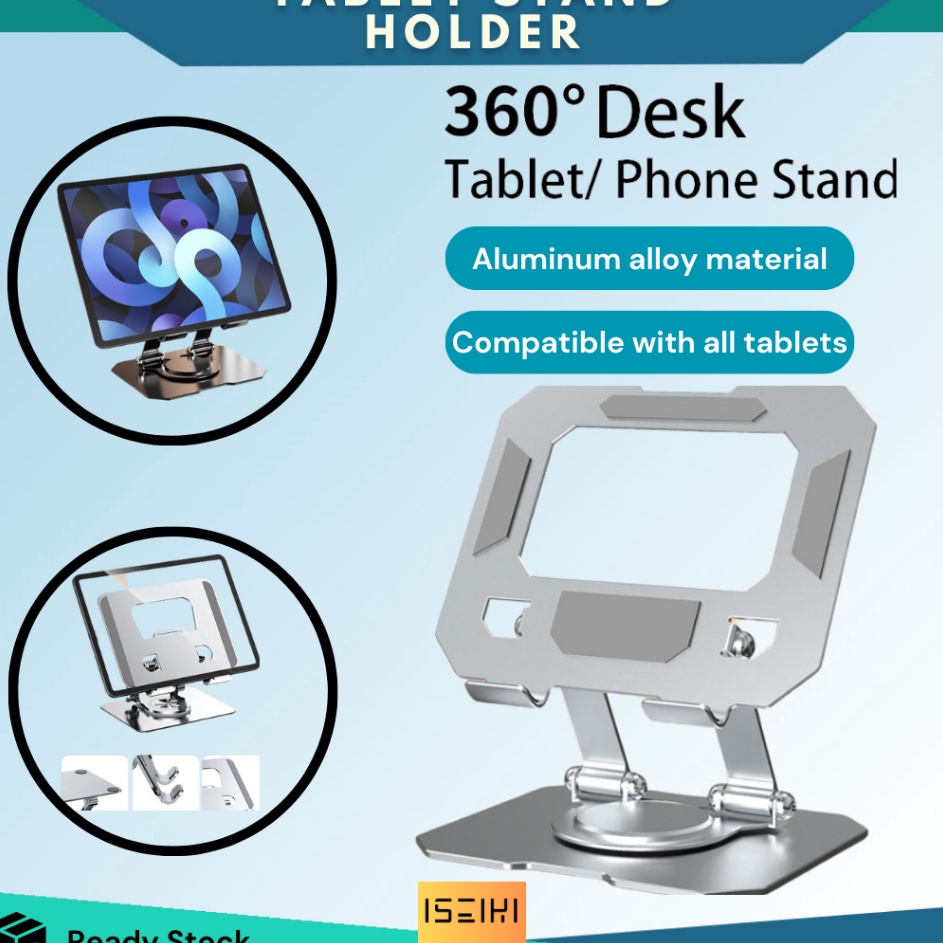 Jual VD ISEIKI Stand Ipad Tablet 11 Inch Holder Aluminium Foldable ...