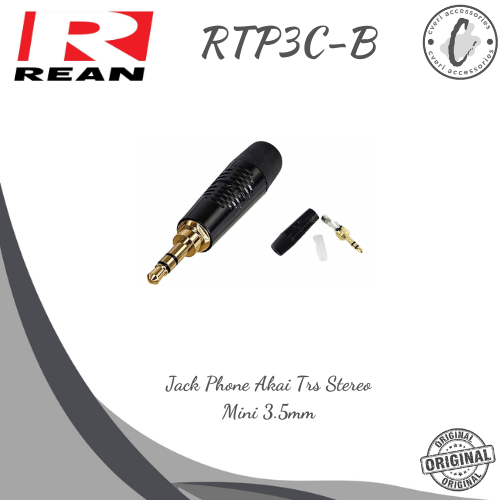 Jual Jack Rean RTP3CB Jack Connector Akai TRS Stereo Mini 3.5mm ...