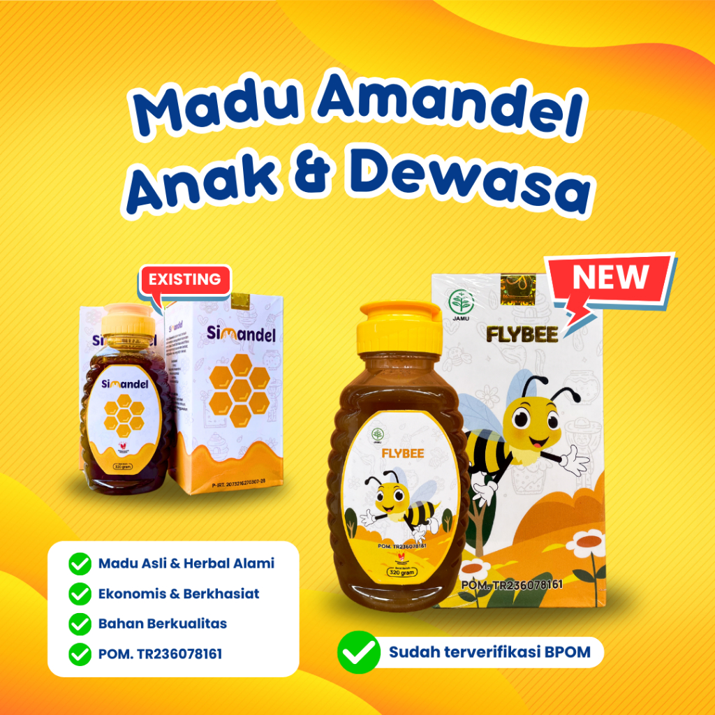 Jual PAKET HEMAT FLYBEE Obat Herbal Amandel Anak & Dewasa (2 botol ...
