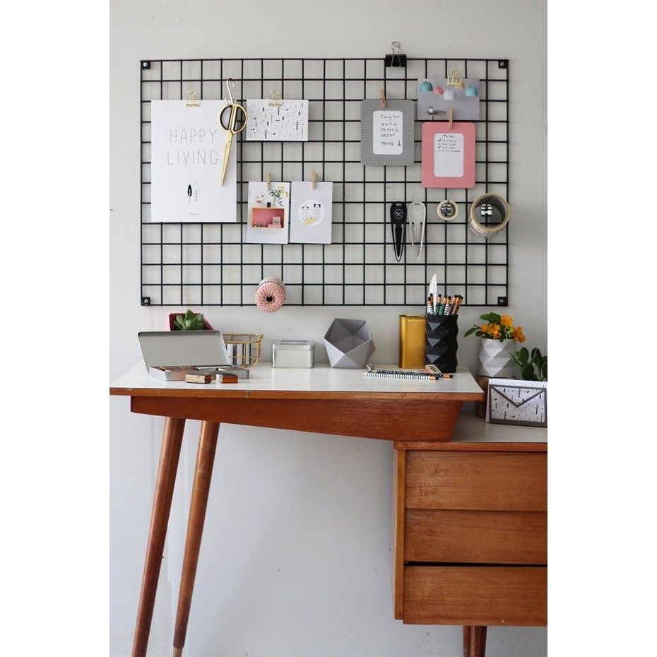 Jual HIJANG Wire Grid Wall uk 52x35 Memo , Note , dan Foto Organizer ...