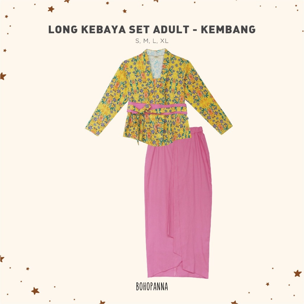 Jual BOHOPANNA - LONG KEBAYA SET - ADULT - IBU - MAMA- BATIK - Kebaya ...