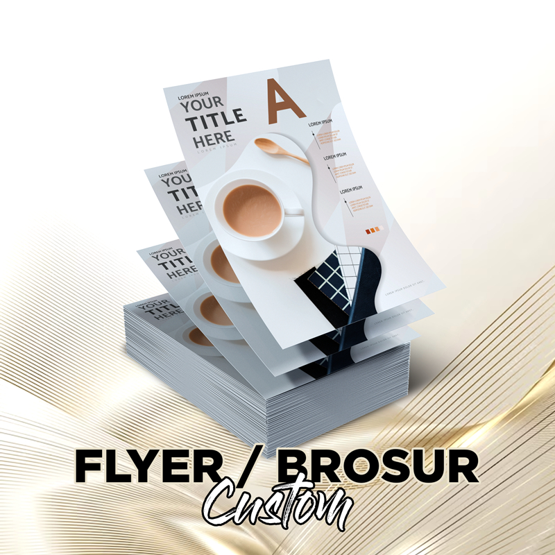 Jual Cetak Print Brosur Flyer A5 2 Sisi A4 1 Muka Art Paper 150 Gsm