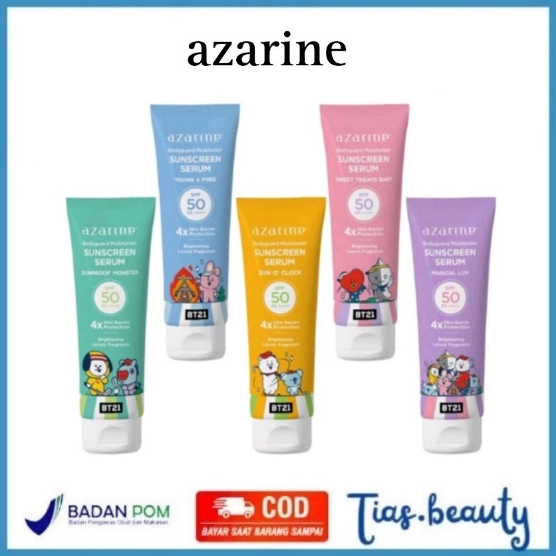 Jual AZARINE BODYGUARD MOISTURIZER SUNSCREEN SERUM SPF50++++ | Shopee ...