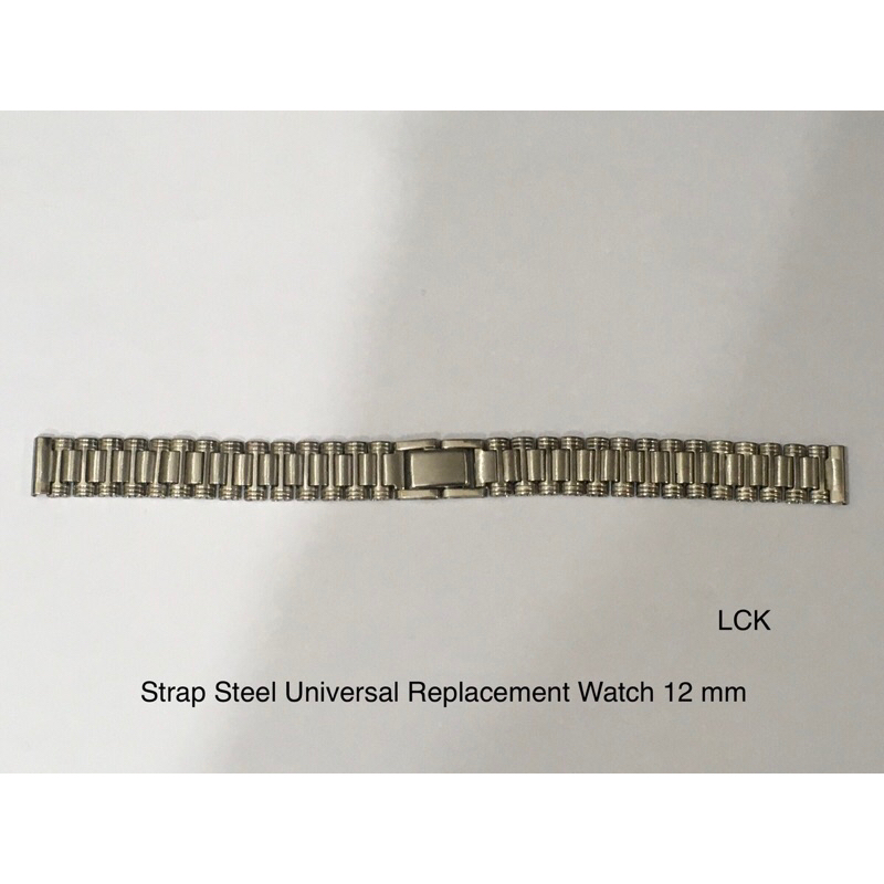 Jual Strap Steel Universal Replacement Watch 12 mm / Tali Rantai Besi