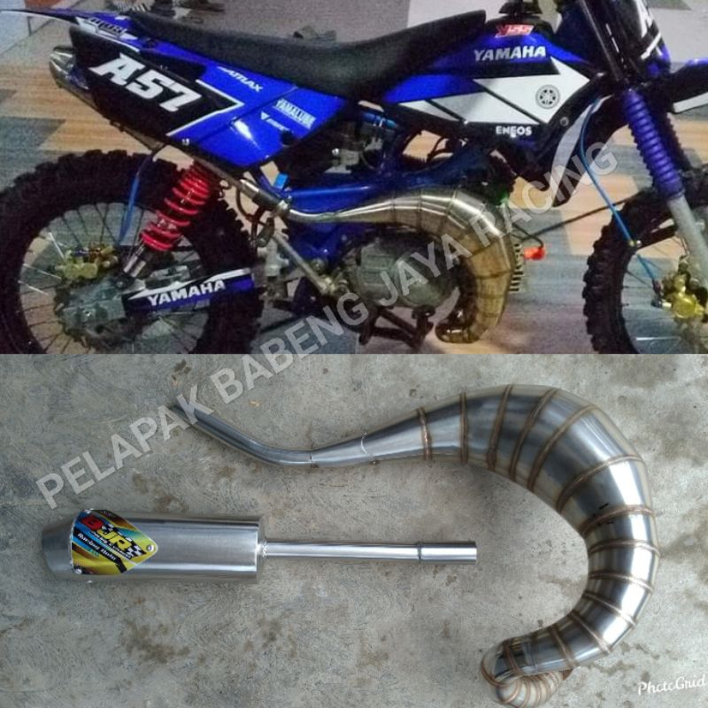 Jual KNALPOT UDANG TRAIL GTX FIZR Y110 SS TWO RACING Y100 ALFA Tornado ...