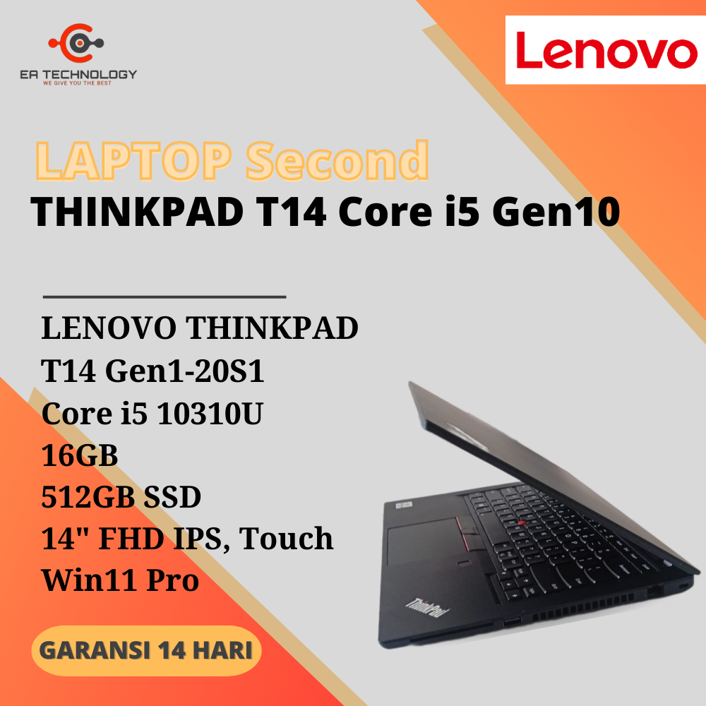 Windows11Pro 第10世代CPU搭載 14型フルHD液晶 ☆ Lenovo ThinkPad T14
