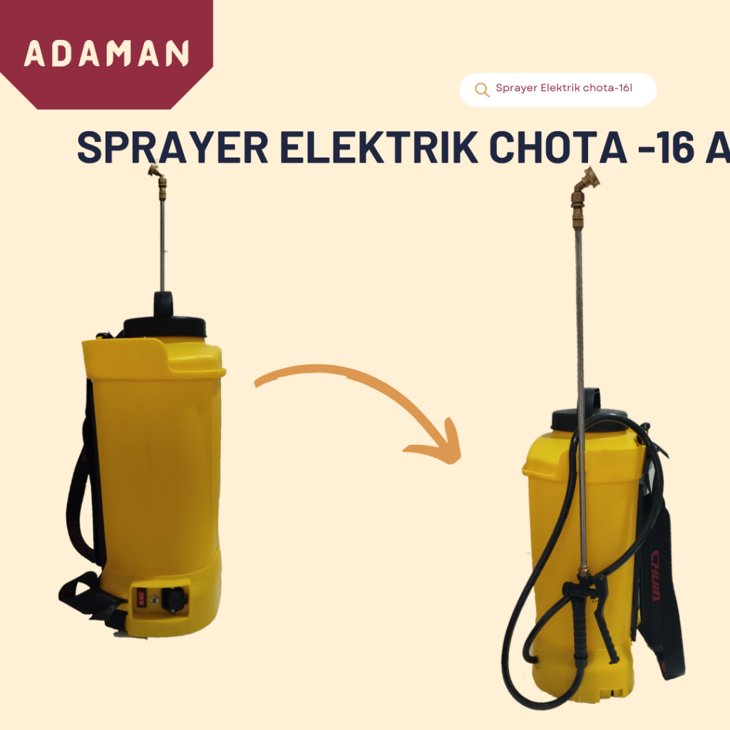 Jual Sprayer tanki semprot kep elektrik semprotan tanaman CHOTA-16 ...
