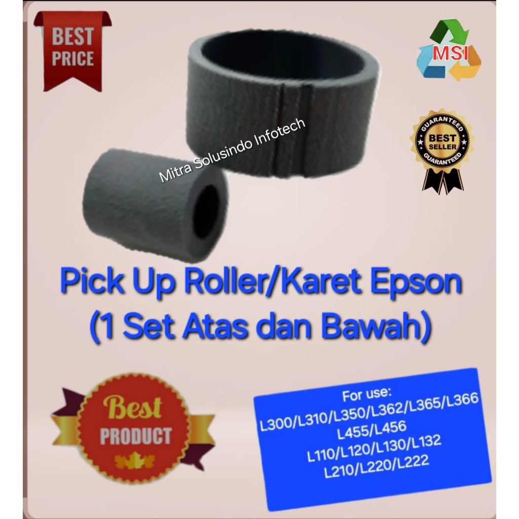 Jual Karet Penarik Kertas Pickup Roller Epson L300l310l110l210l120 Atas Dan Bawah Satu Set 8450