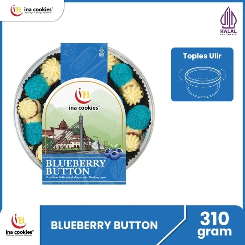 Jual Blueberry button Ina Cookies | Shopee Indonesia