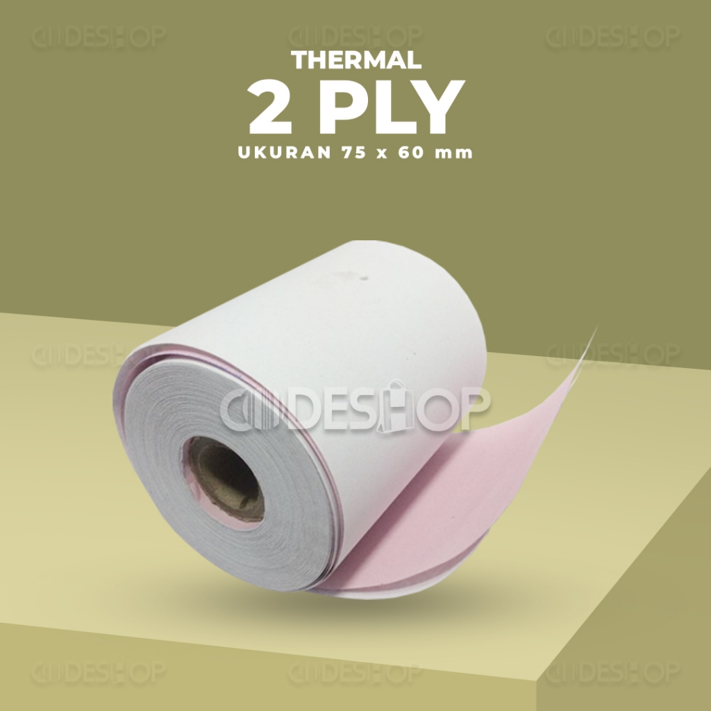 Jual Kertas Struk Kasir NCR 60 X 75 mm - 2PLY / Rangkap 2 Printer Dot ...