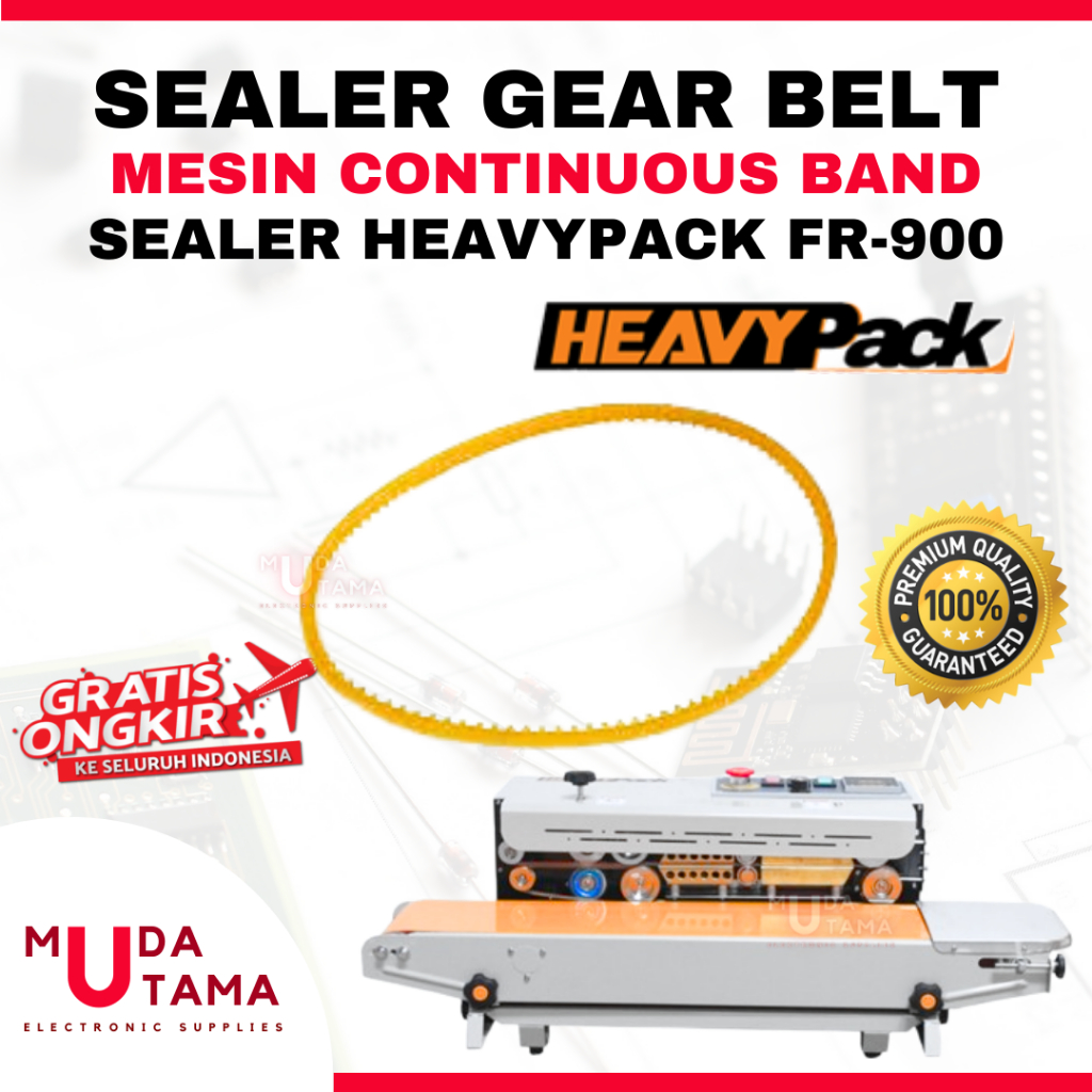 Jual GEAR BELT MESIN SEALER HEAVYPACK FR900 - BELTING MESIN SEALER BAND ...
