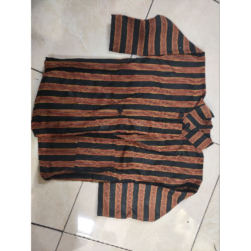 Jual Sorjan Lurik Anak/ Sompil Surjan Anak Seragam Adat Jawa | Shopee ...