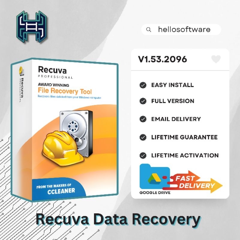Jual Recuva Data Recovery Professional Business Technician 1.53.20.96 ...
