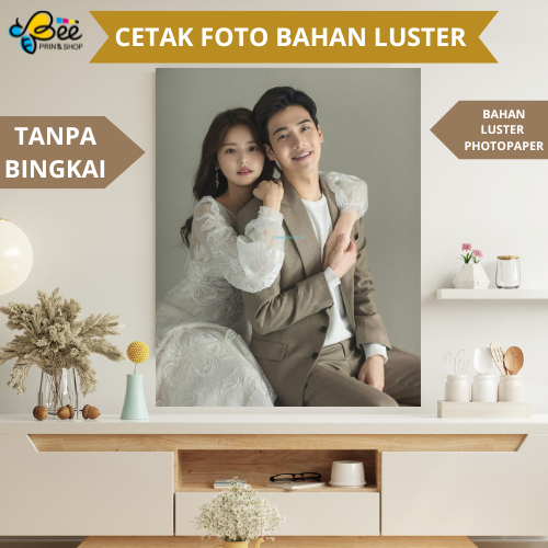 Jual CETAK FOTO JUMBO TANPA BINGKAI , CETAK FOTO BAHAN LUSTER , Cetak