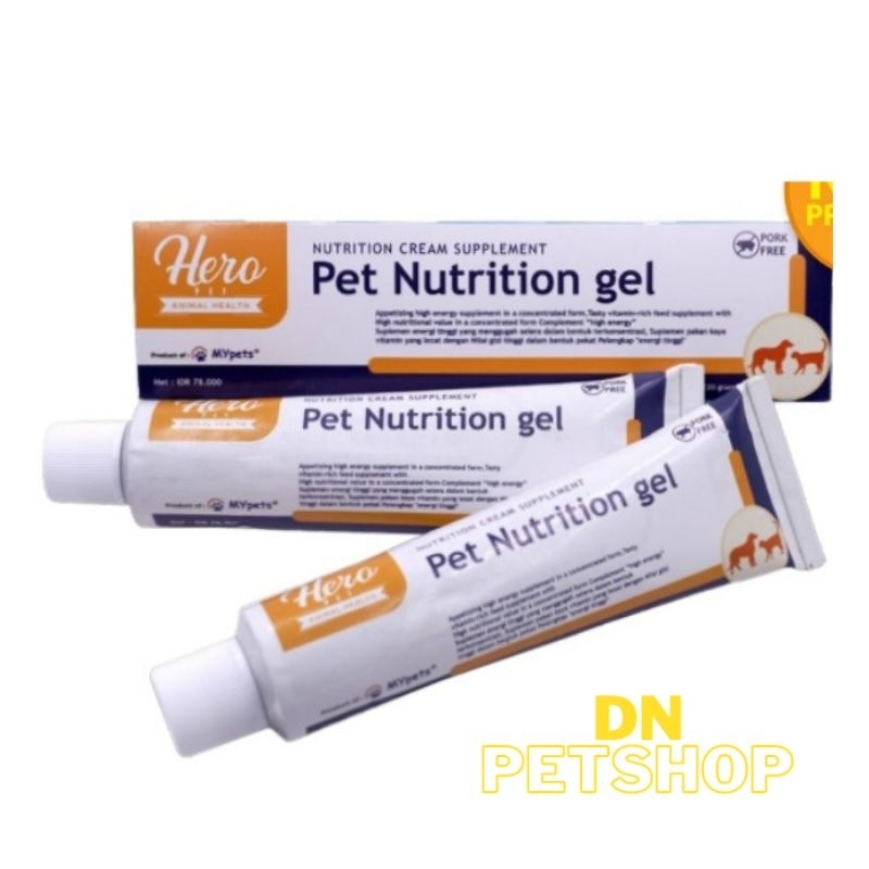 Jual Vitamin Gel Kucing Anjing Hero Nutrition 60Gr | Shopee Indonesia