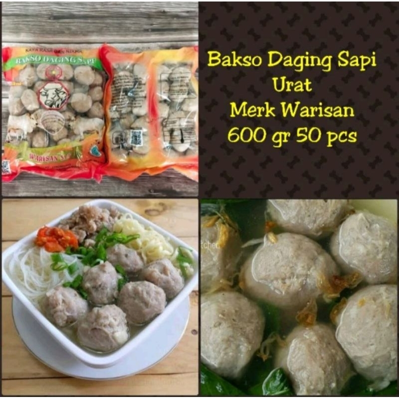 Jual Bakso Urat Warisan Bakso Daging Sapi 50pcs Shopee Indonesia