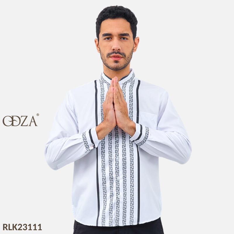Jual Odza Baju Koko Muslim Pria Regular Fit Jumbo Lengan Panjang Modern ...