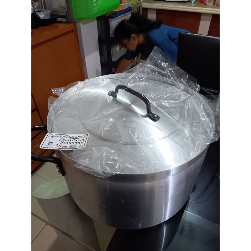 Jual panci stainless / panci bima 38cm almunium | Shopee Indonesia
