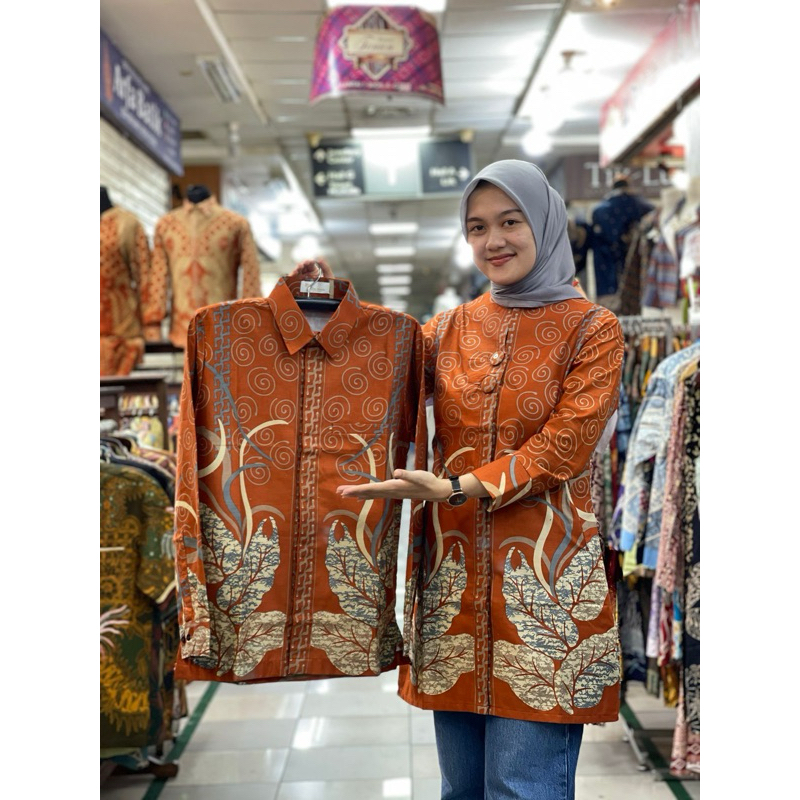Jual Baju Batik Tunik Bahan Katun Halus Batik Couple Batik Full Lapisan ...