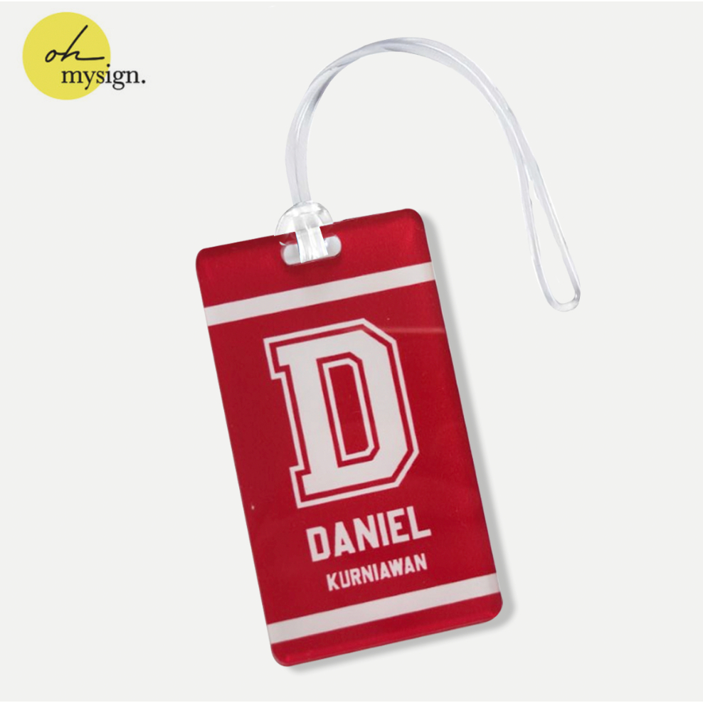 Jual Custom Nama Acrylic Bag Tag Akrilik Luggage Tag Gantungan Koper ...