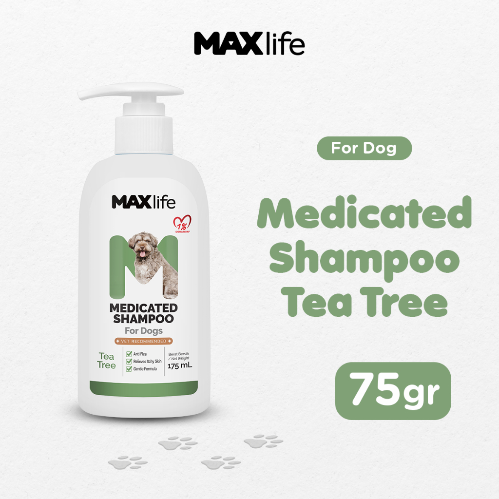 Jual MAXlife Liquid Shampoo Medicated Tea Tree For Dogs Shopee Indonesia