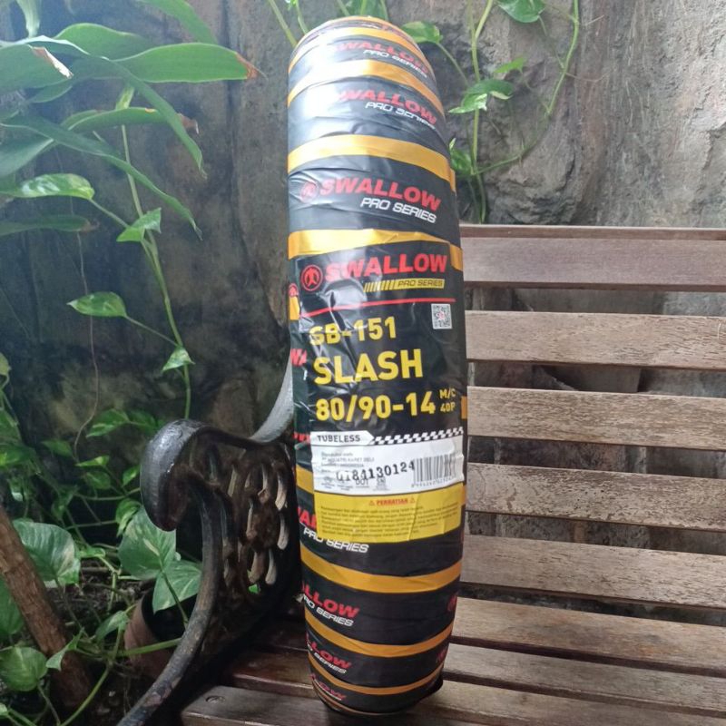 Jual Ban Luar SWALLOW Slash 80/90-14 Tubeless Soft Compound | Shopee ...