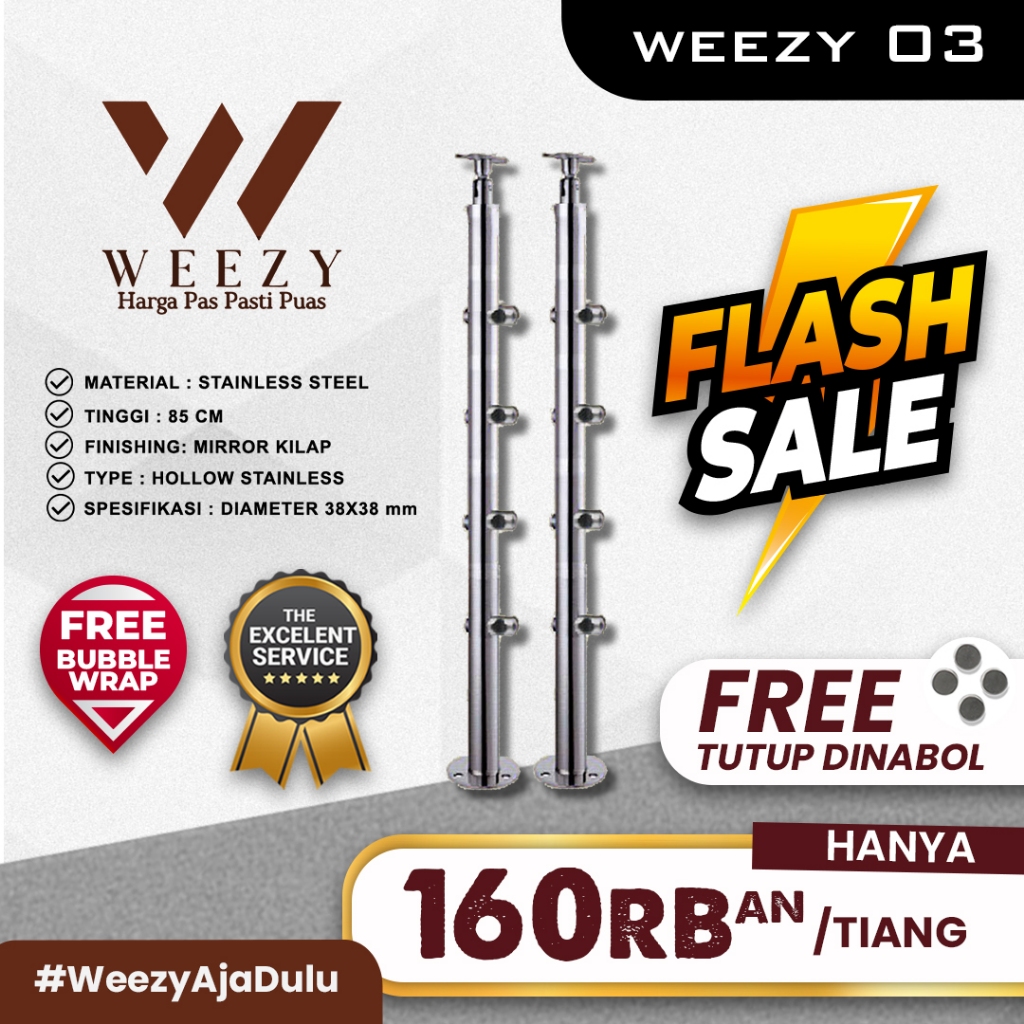 Jual RAILING TANGGA TERMURAH - RAILING PIPA [Weezy 03] - Railing tangga ...