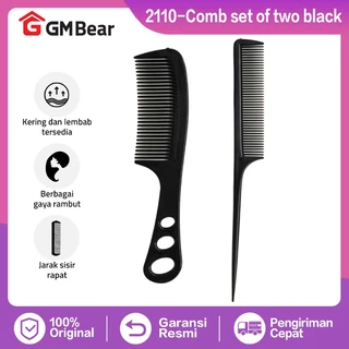 GM Bear Sisir Rambut Set Hitam 1 Set isi 2 Pcs - Sisir Rambut 2110