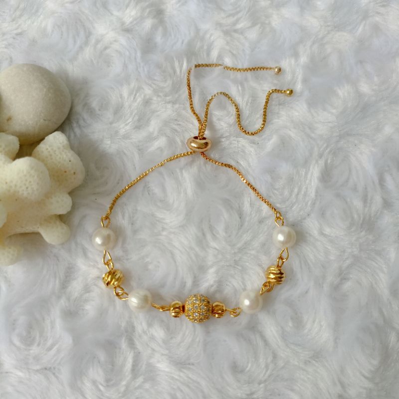 Jual Gelang serut Terbaru Mutiara Asli LombokGelang Fashion Korea