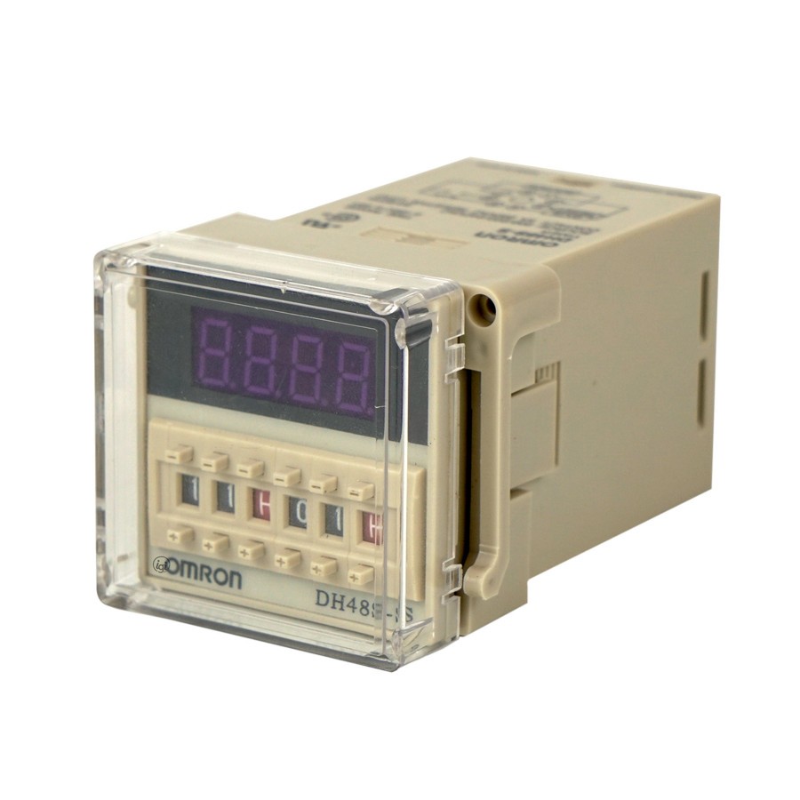 Jual TIMER DELAY DIGITAL LED DH48S OMRON TIME RELAY TWIN COUNTER DH48S ...