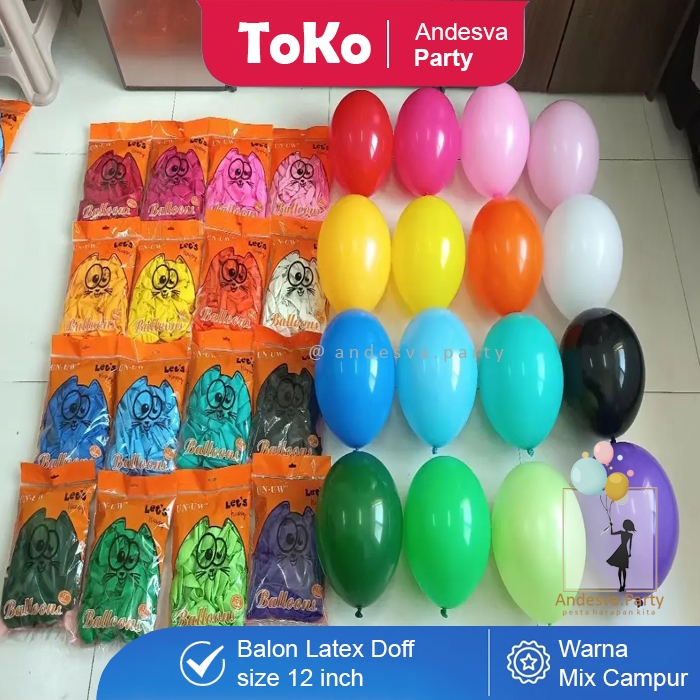 Jual Balon Doff Kuning / Balon Doft Kuning / Balon Warna Kuning / Balon ...
