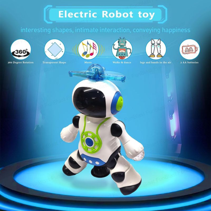 Jual 027 Mainan Robot Dance Full Music, Robot Dancing Light Anak