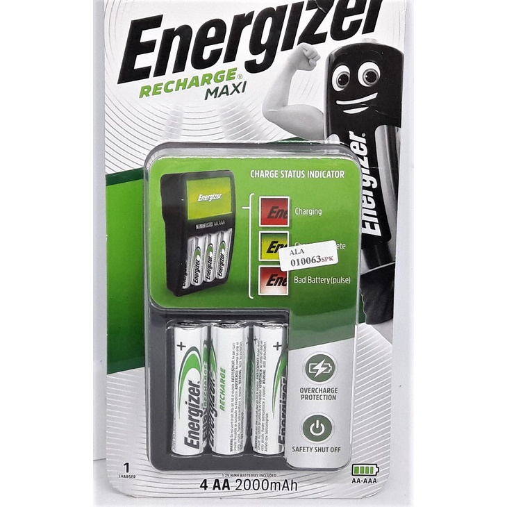 Jual ALAT CHARGE BATRE ENERGIZER CHVCM4 +4X2000AA | Shopee Indonesia