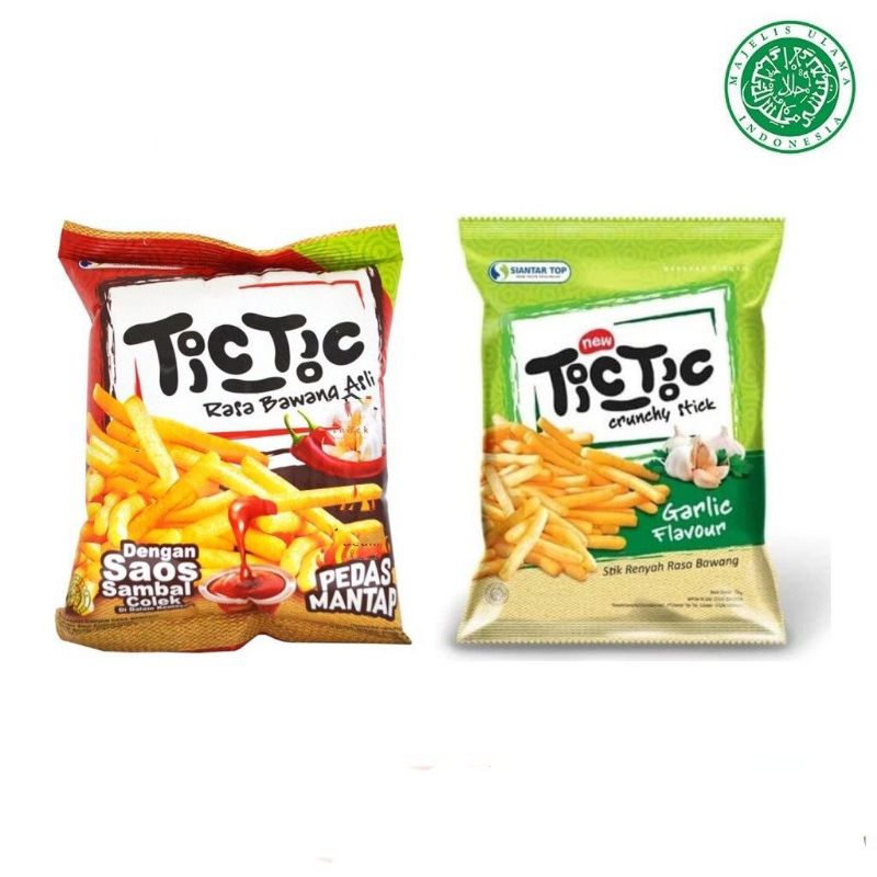 Jual tictic stik bawang/Snack tic tic rasa bawang 20gram/Snack jadul ...