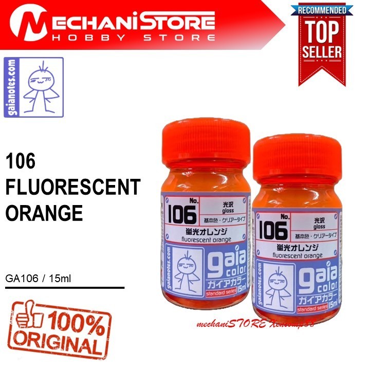 Jual GAIA Color 106 Fluorescent Orange - GaiaNotes Cat Military Model ...