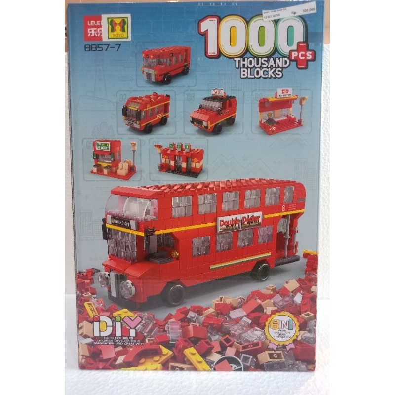 Jual Mainan Blocks-Double Decker Bus | Shopee Indonesia