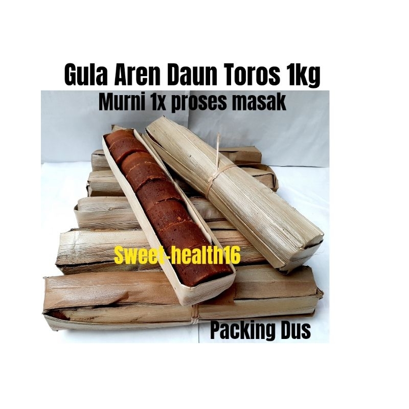 Jual Gula Aren Daun Toros Murni gula gandu Cianjur 1kg | Shopee Indonesia