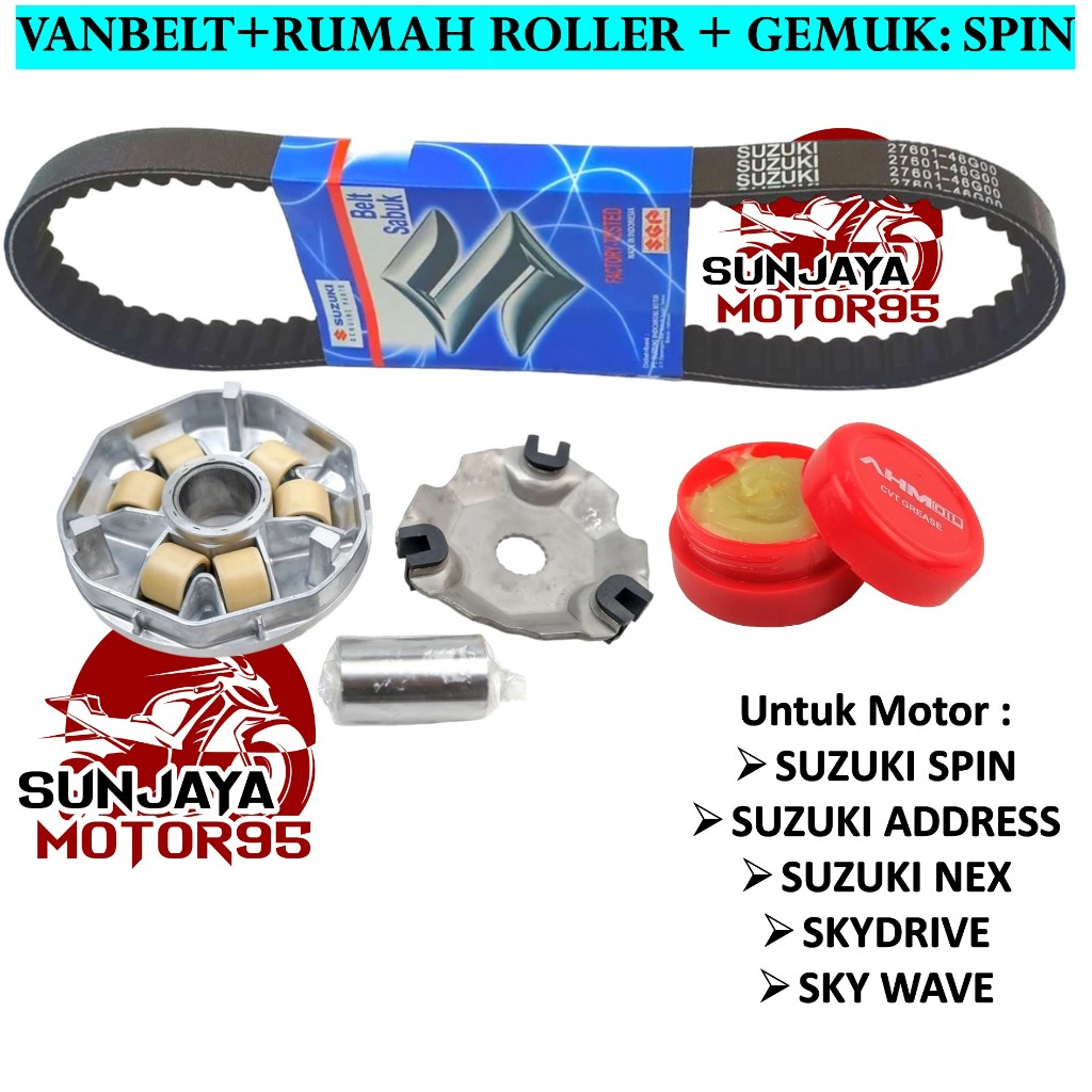 Jual Paket Cvt Vanbelt Rumah Roller Set Komplit Spin Skydrive