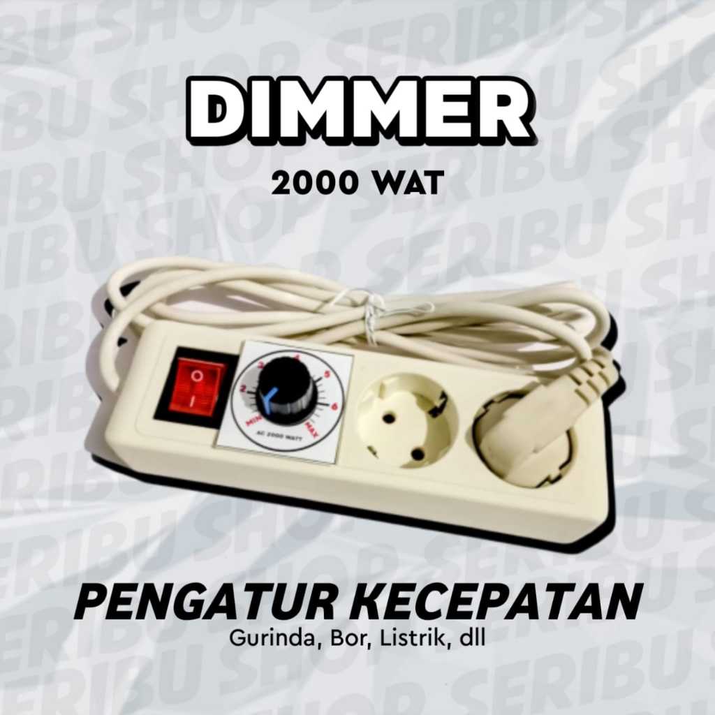Jual Dimmer 2000w pengatur kecepatan bor grinda mesin dinamo dimer ...