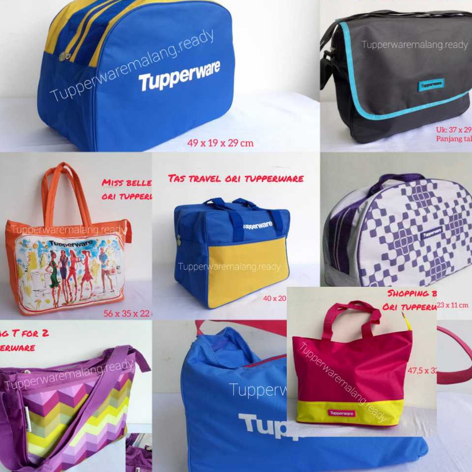 Jual TAS TRAVEL TUPPERWARE ORIGINAL 1 KIT BAG MISS BELLE T FOR 2 ...