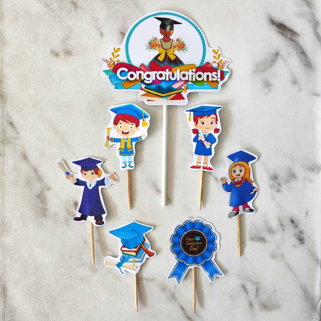 Jual Topper GRADUATION WISUDA / Topper Kue Wisuda Sarjana ...