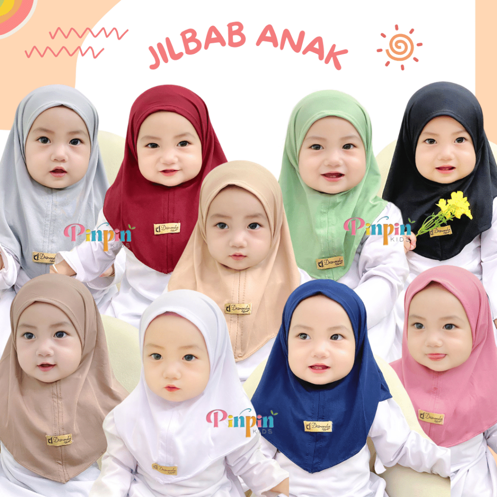 Jual Pinpin Kids - Jilbab Anak Bayi Newborn MAURIN / Hijab Baby ...