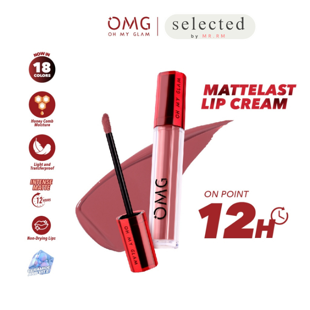 Jual OMG OH MY GLAM Mattelast Lip Cream OMG / Matte Kiss Lip Cream ...