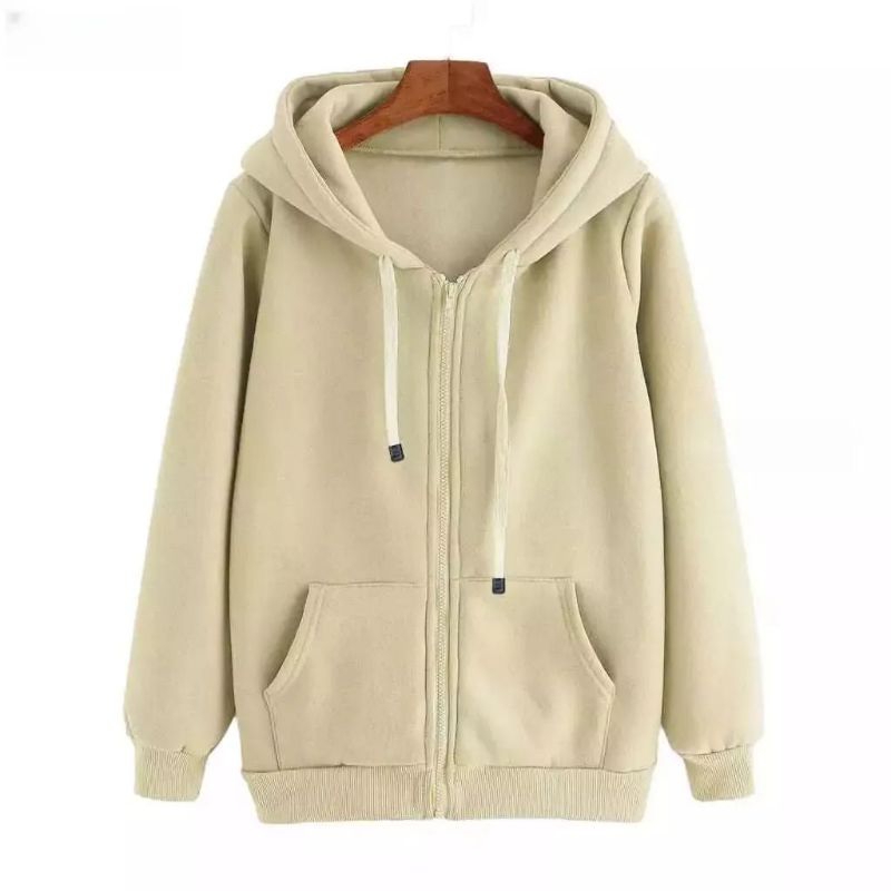 Jual Jaket Hoodie Zipper Polos Pria Wanita Shopee Indonesia