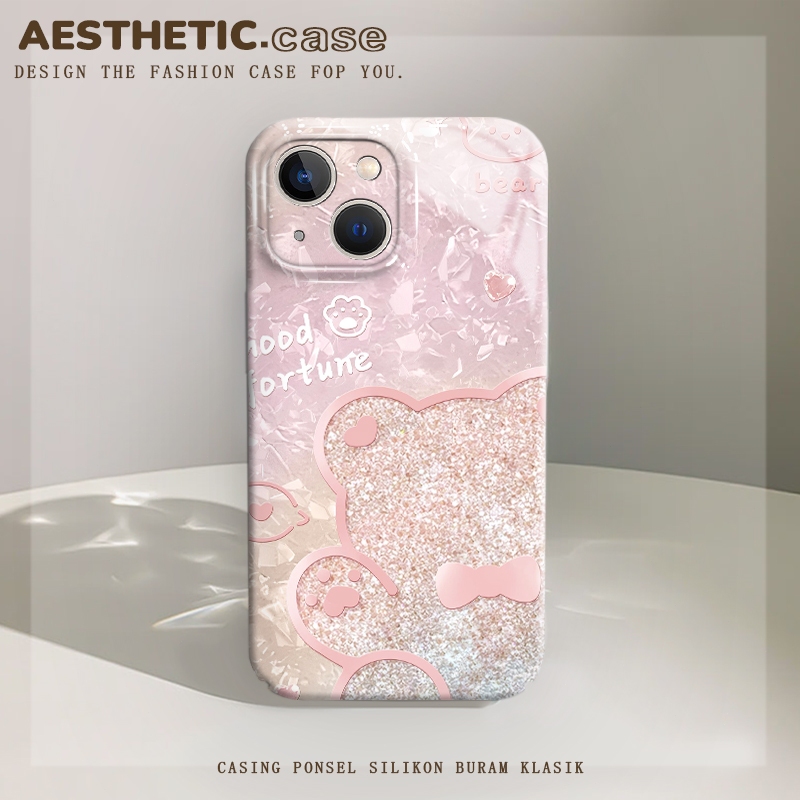 Jual Terbaru lucu unik aesthetic case hp iphone 12 pro max premium pink