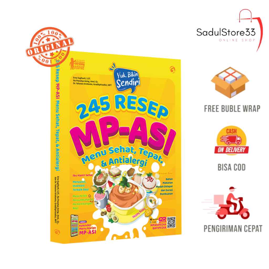 Jual Buku Mpasi Resep Mp Asi Menu Sehat Tepat Antialergi Shopee